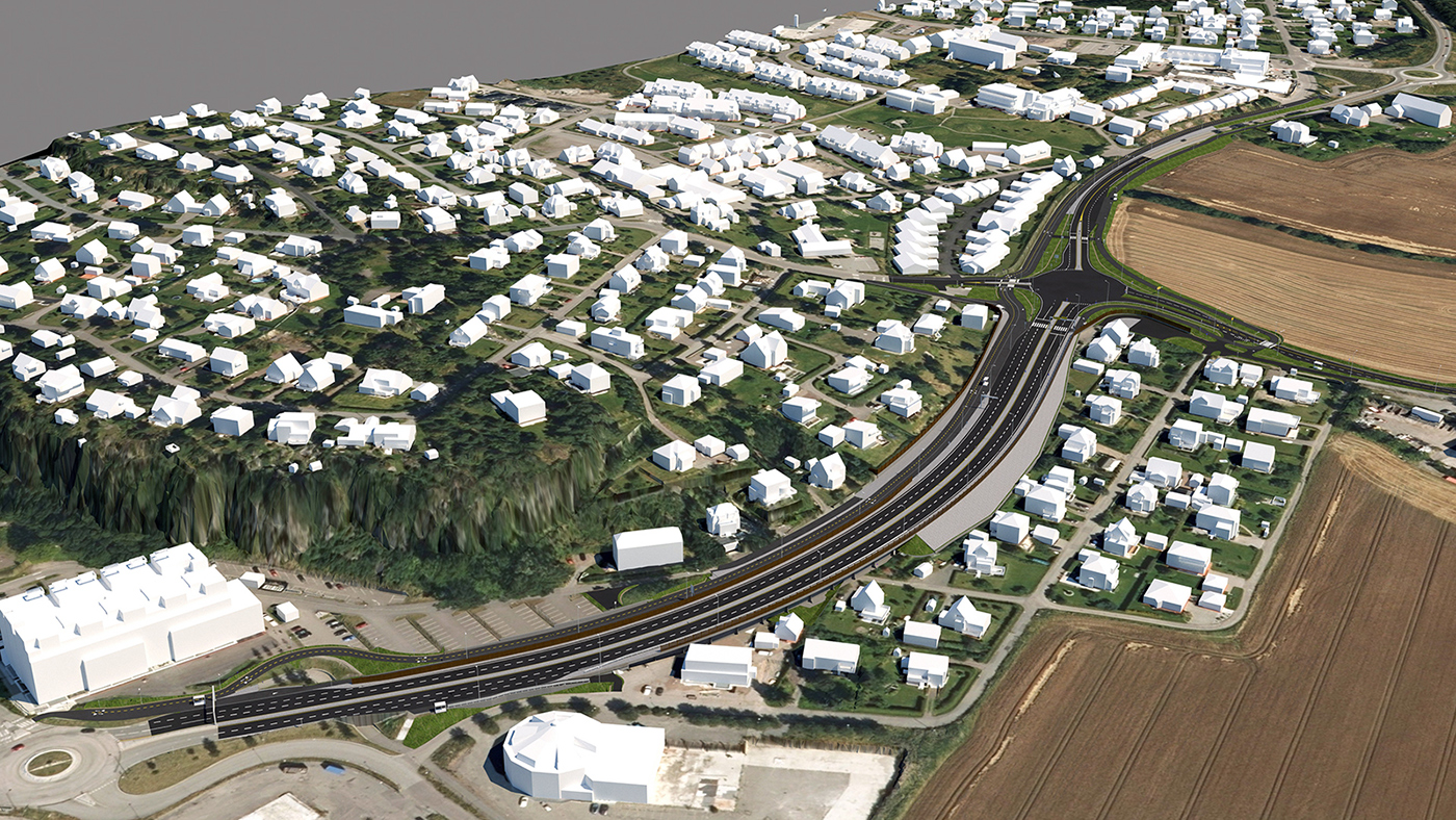 3D-tegning Presterødbakken